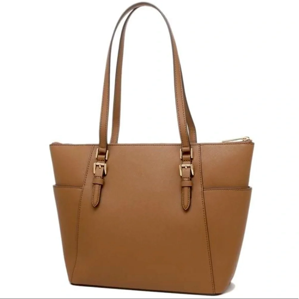 MICHAEL KORS Charlotte Large Leather Top-Zip Tote